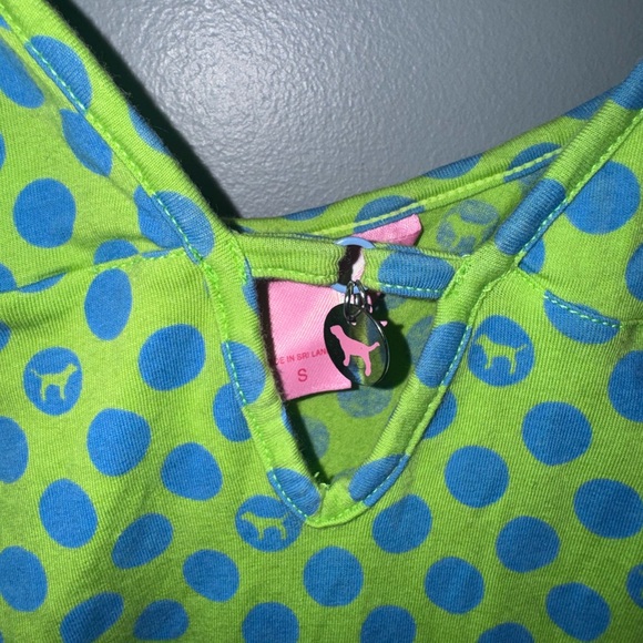 Y2K Victoria’s Secret PINK Polka Dot Nightgown Slip Cotton Dress S - Picture 4 of 7